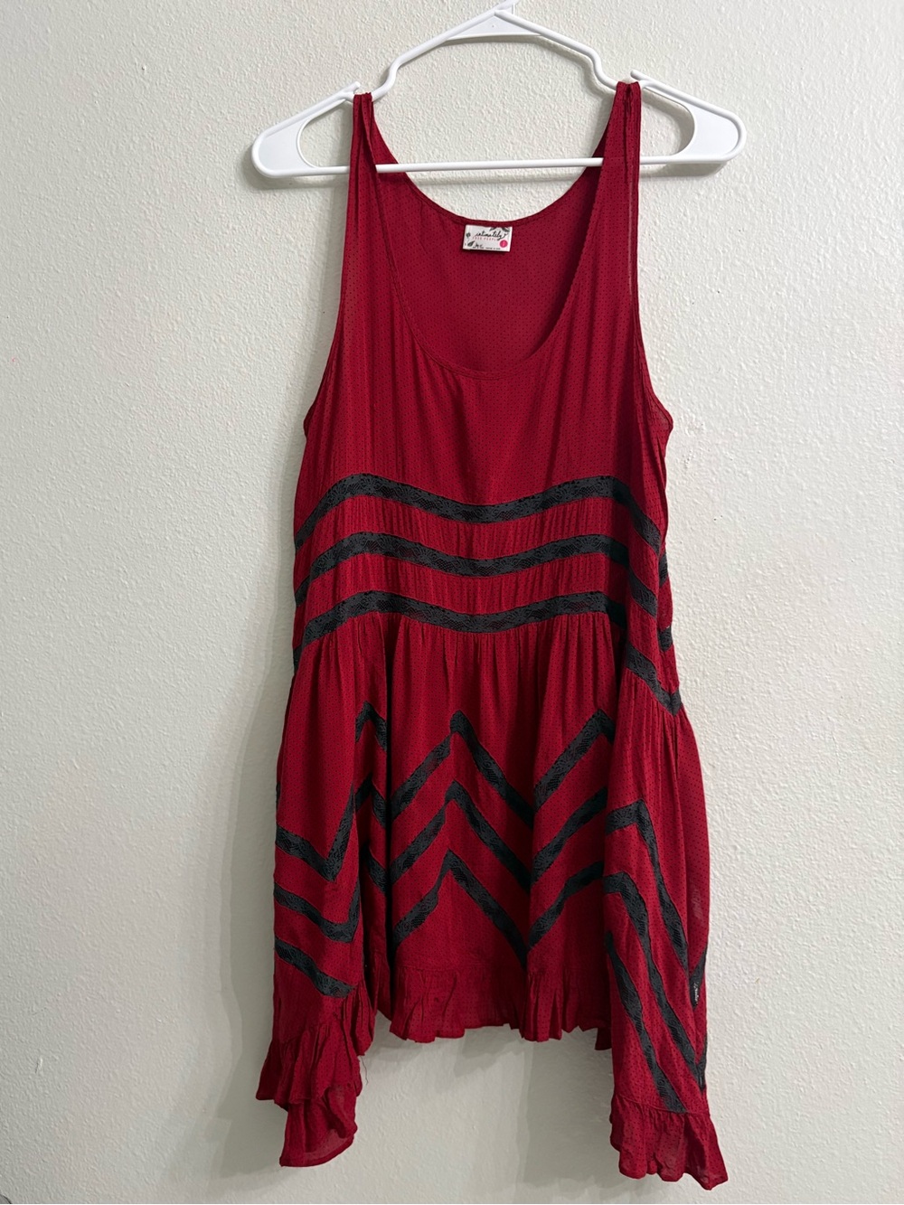 Free People Voile & Lace Trapeze Slip Dress size S
